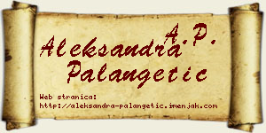 Aleksandra Palangetić vizit kartica